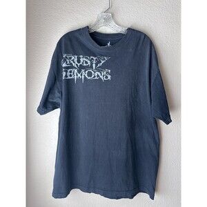 Vintage Y2K Grunge Emo Crusty Demons Men's T-Shirt Faded Black Size XL